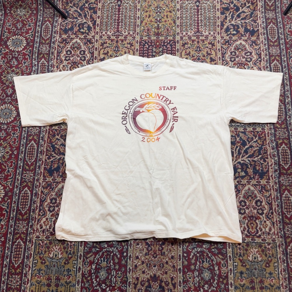 VTG 2004 Oregon Country Fair Staff Shirt Patagonia Beneficial Ts‎ Cotton XXL